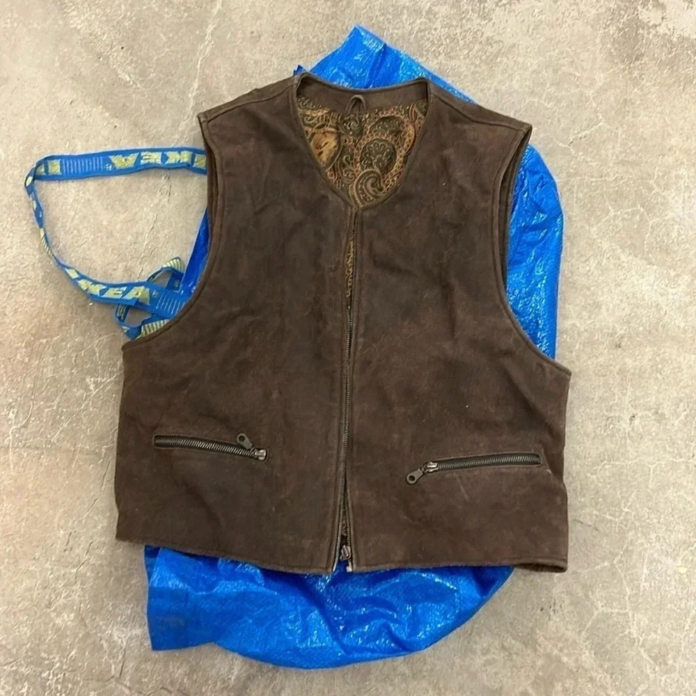 Genuine‎ leather  vest